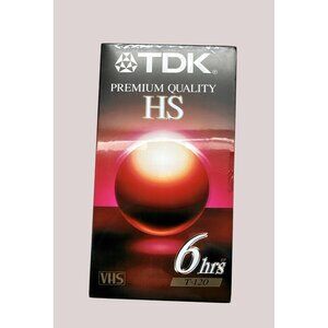 TDK Premium Quality HS 6 Hours T-120 Blank VHS Tapes Sealed